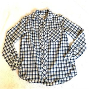 Blue plaid flannel